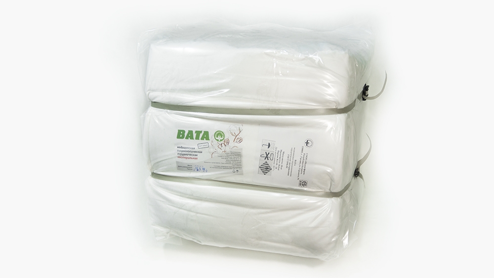 Вата хирургическая нестерильная в кипах 10 кг